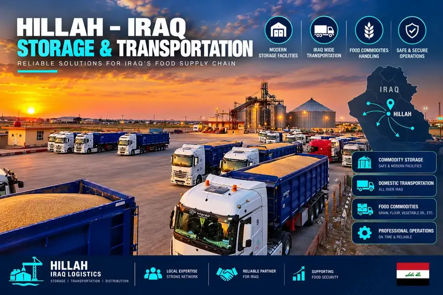 Hillah Iraq storage and inland transportation