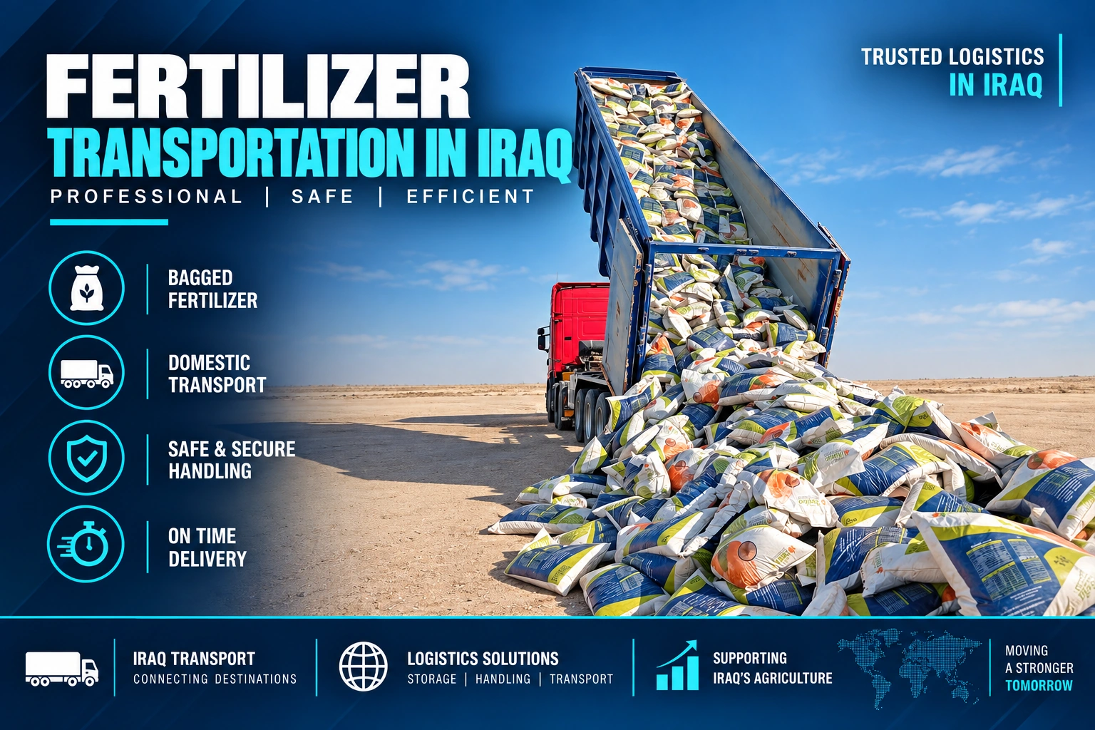 Fertilizer transportation in Iraq
