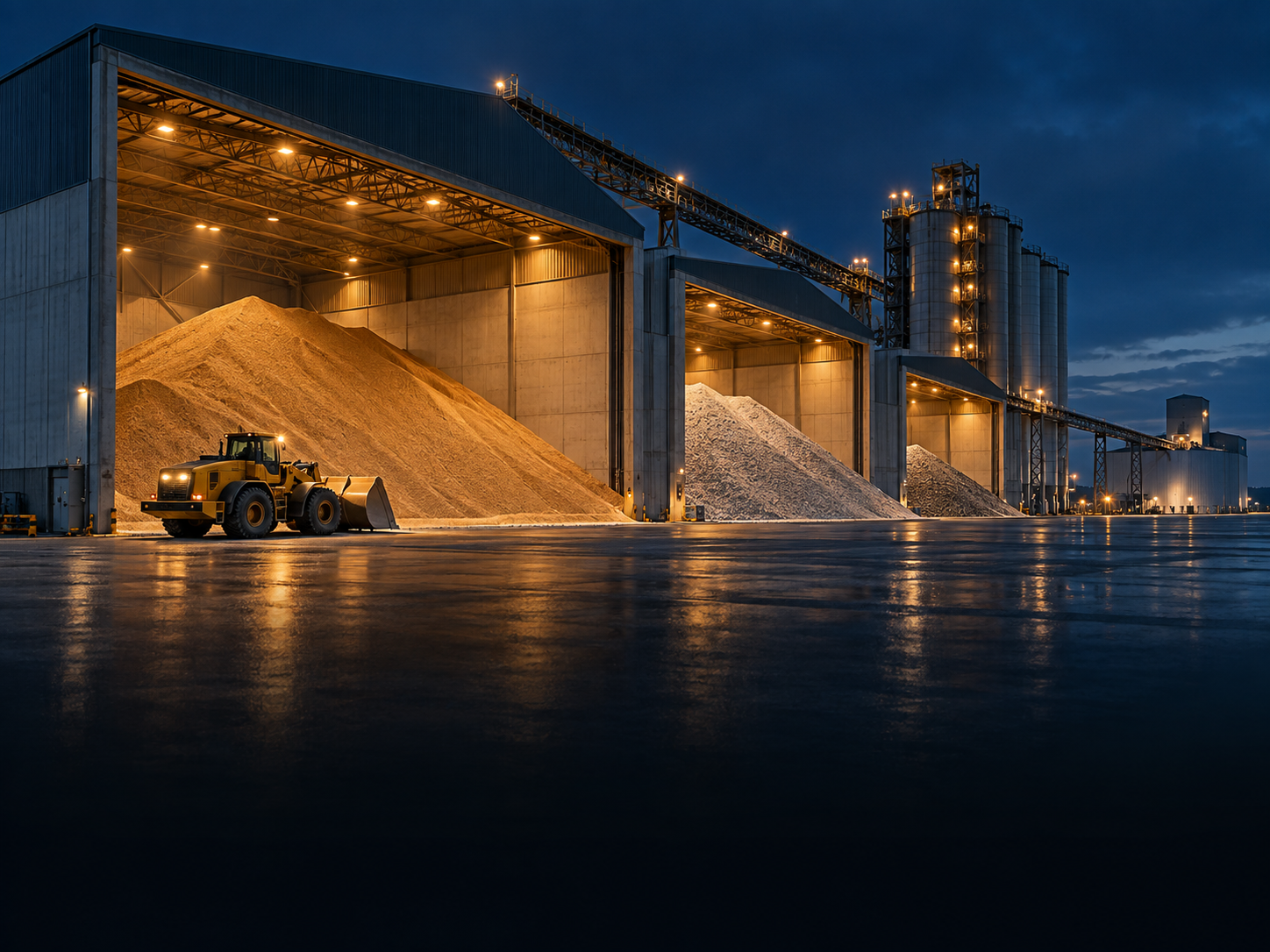 Bulk cargo storage facility