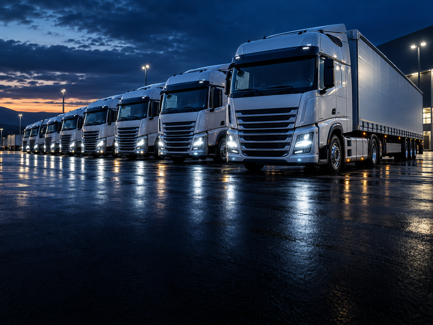 Heavy transport truck fleet